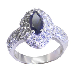 Riyo Supply Gemstone Iolite 925 Sterling Silver Ring Nice Seller