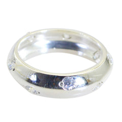 Riyo Taking Gem Crystal Quartz Sterling Silver Ring African Jewelry