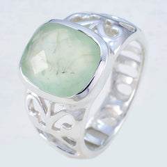 Riyo Taking Gemstone Prehnite 925 Sterling Silver Ring Gift For Wife
