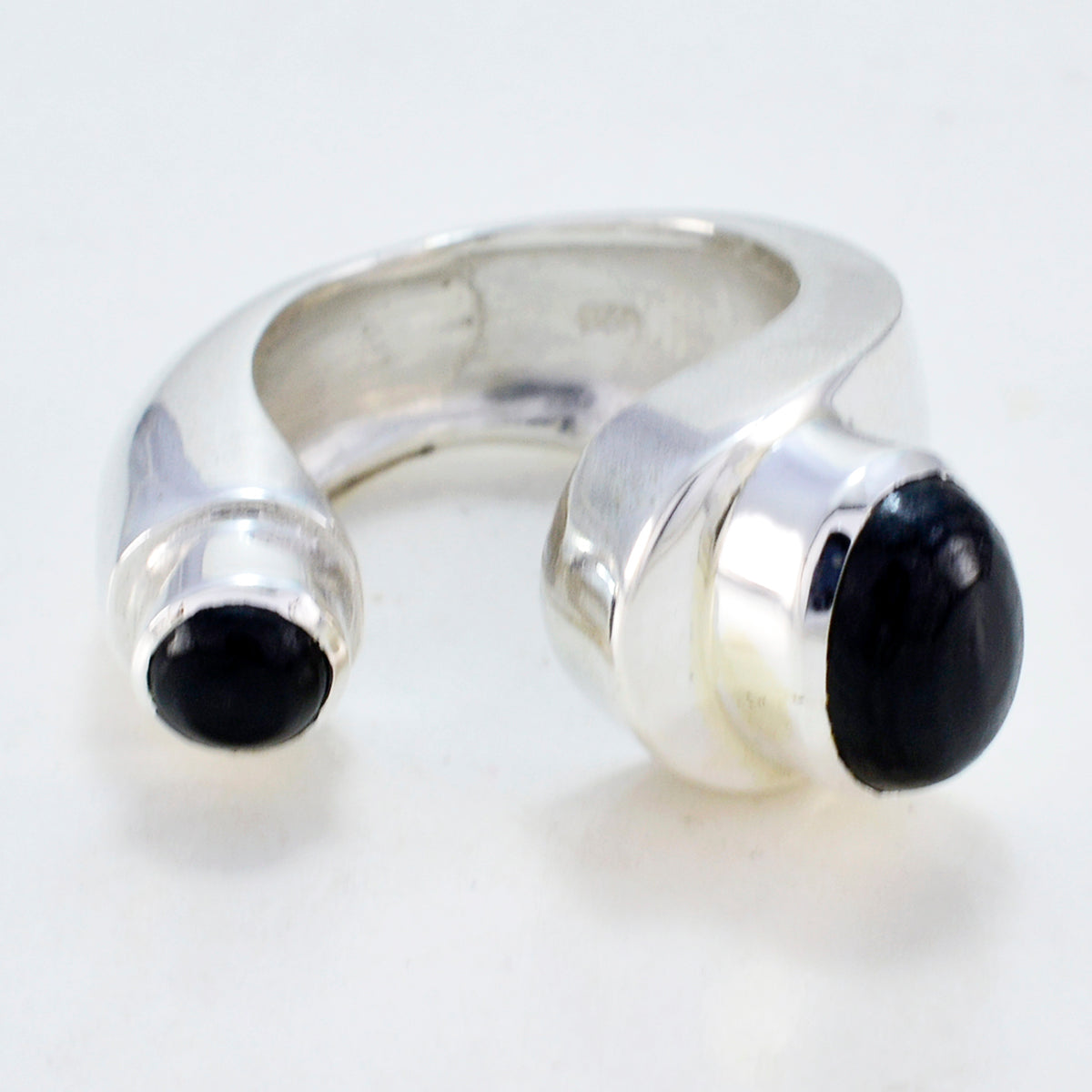 Riyo Tantalizing Gems Black Onyx Silver Rings Jewelry Buyers Near Me