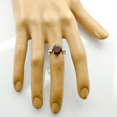 Riyo Tantalizing Gemstone Garnet Solid Silver Ring Bridesmaid Gift