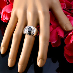 Riyo Teasing Gemstone Garnet Solid Silver Ring Gift For Friends