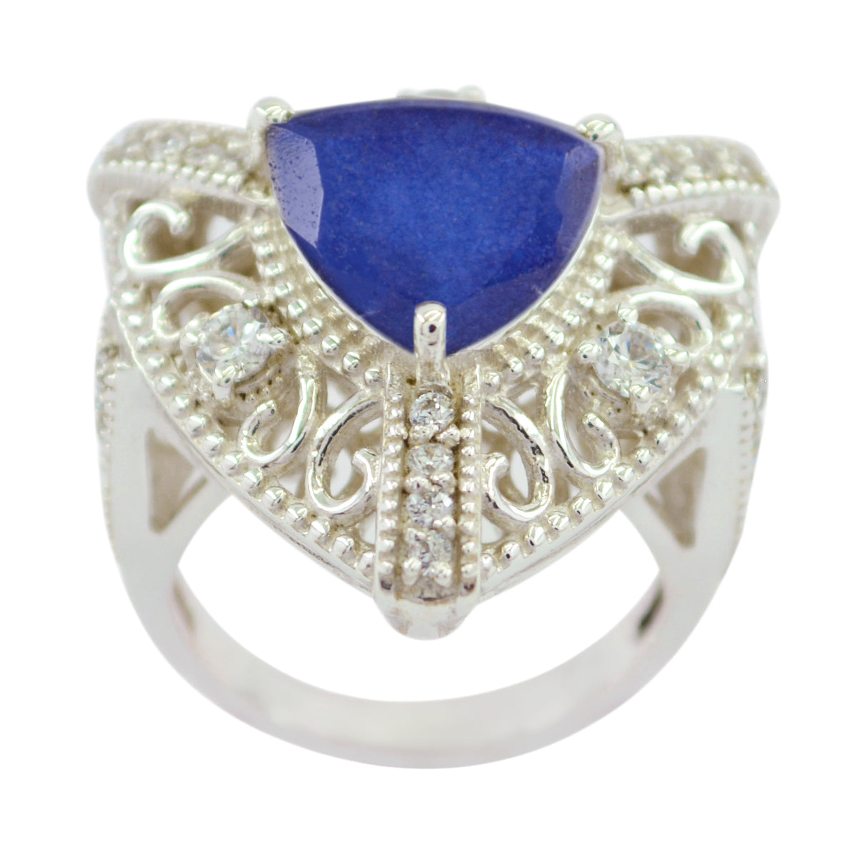 Riyo Tempting Gem Indiansapphire Silver Rings Jewelry Unlimited