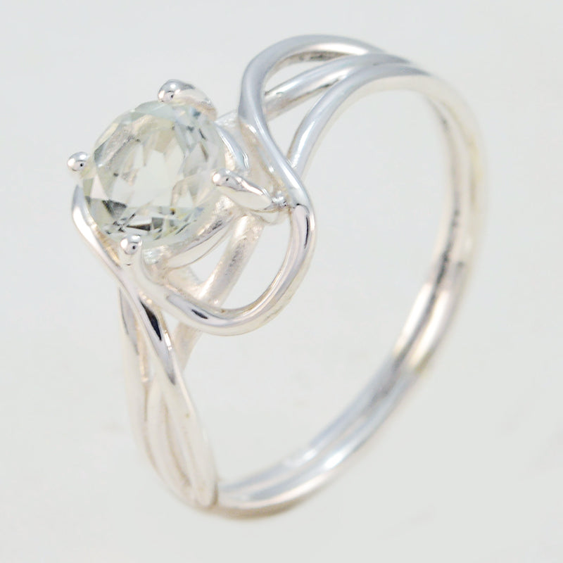 Riyo Tempting Gems Green Amethyst 925 Silver Ring Highest Jewelry