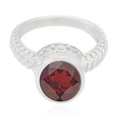 Riyo Very Nice Gemstones Garnet Sterling Silver Ring Boy Jewelry