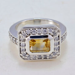 Riyo Well-Favoured Gemstones Citrine 925 Silver Ring Turkish Jewelry