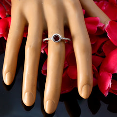 Riyo Wholesale Stone Garnet Sterling Silver Ring Gift For Wife