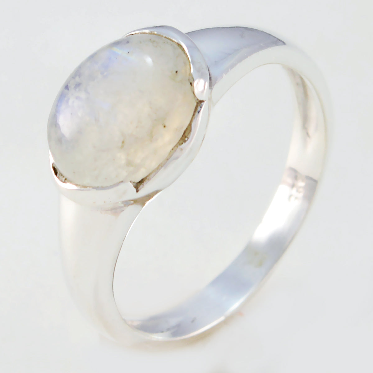 Riyo Wholesale Stone Rainbow Moonstone 925 Silver Ring Good Friday