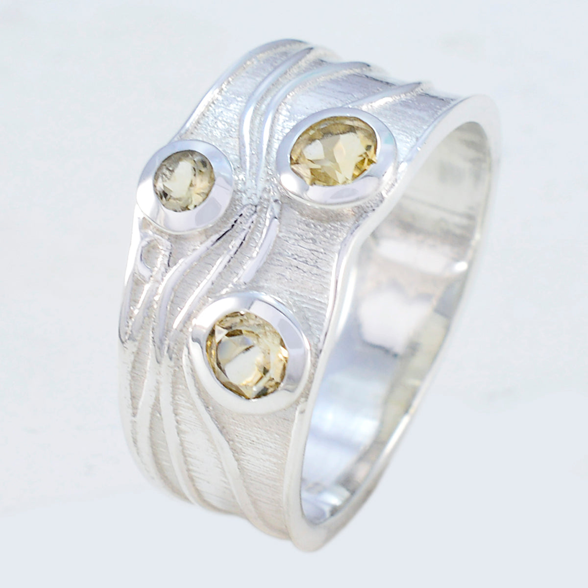 Riyo Wholesales Gemstone Citrine 925 Sterling Silver Rings Top Item