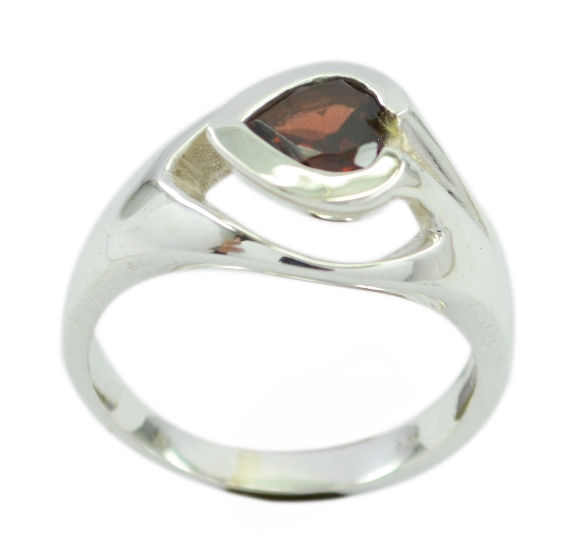 Riyo Wholesales Gemstone Garnet 925 Silver Rings Gift For Women