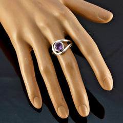 Riyo Wholesales Gemstones Amethyst 925 Silver Ring Bridesmaid Gift
