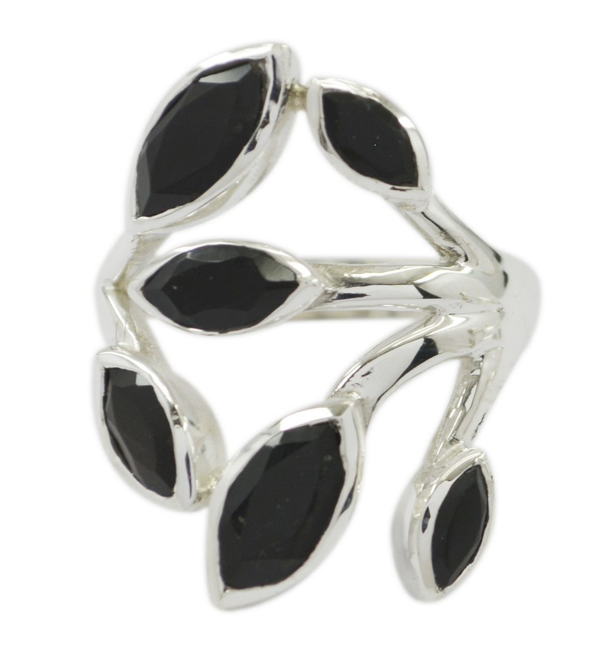 Riyo Winning Gem Black Onyx 925 Sterling Silver Rings Jewelry Chests