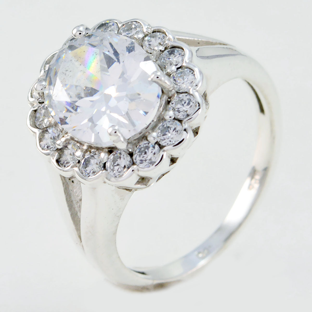Riyo Winning Gem Crystal Quartz 925 Rings American Diamond Jewelry