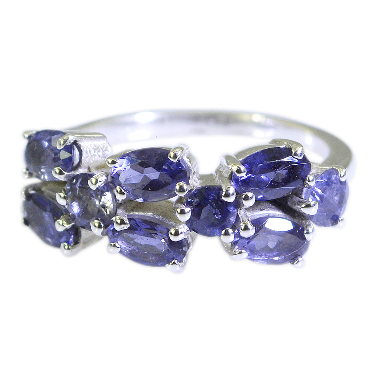 Riyo Winning Gemstones Iolite 925 Sterling Silver Ring Name Jewelrys