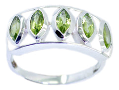 Riyo Winning Gemstones Peridot Sterling Silver Ring Fake Jewelry