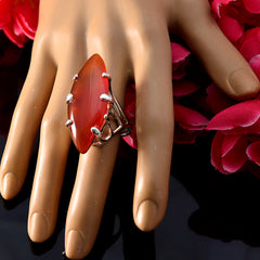 Riyo Wonderful. Gemstones Red Onyx 925 Silver Ring India Jewelry