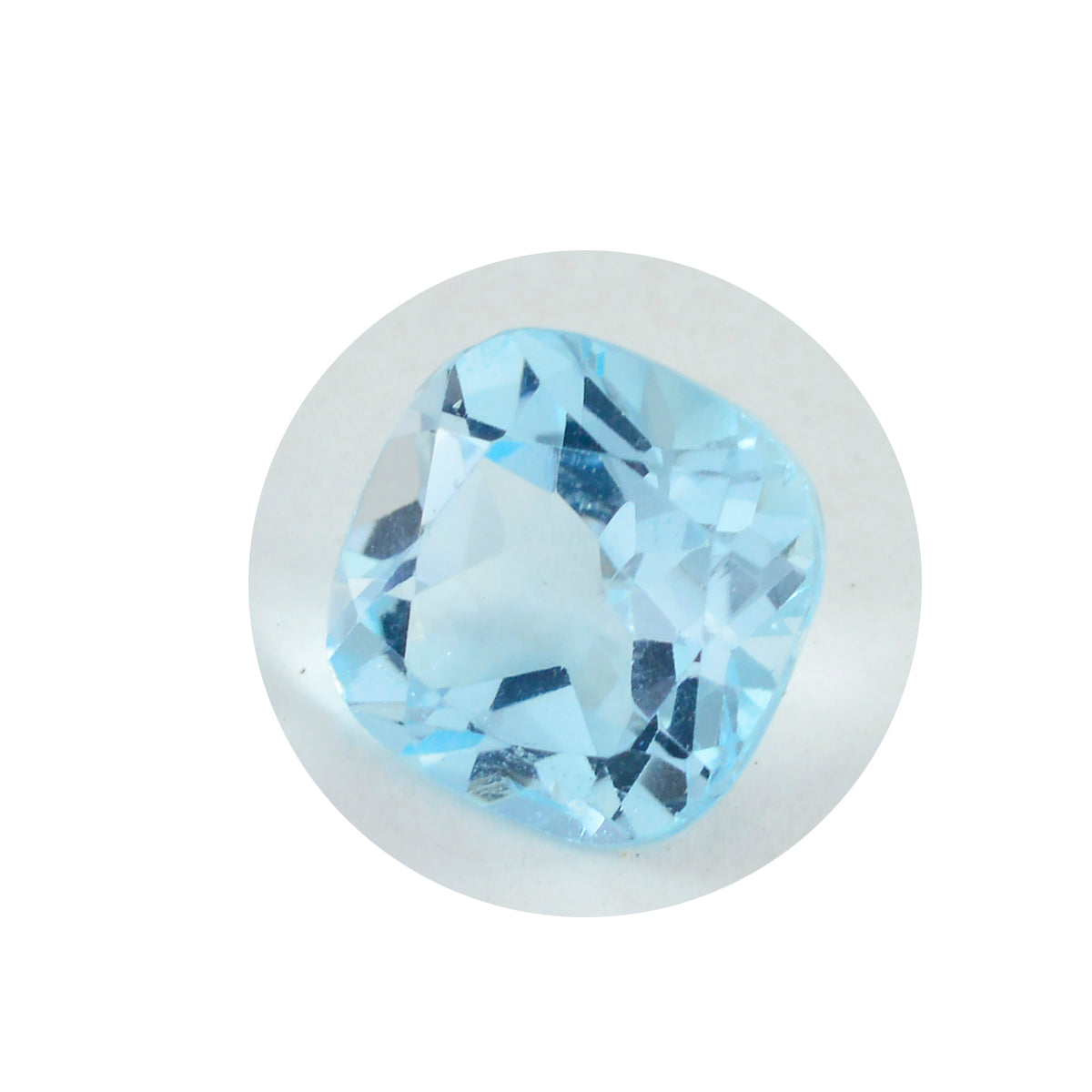 riyogems 1pc genuine blue topaz faceted 12x12 mm cushion shape a quality loose gem