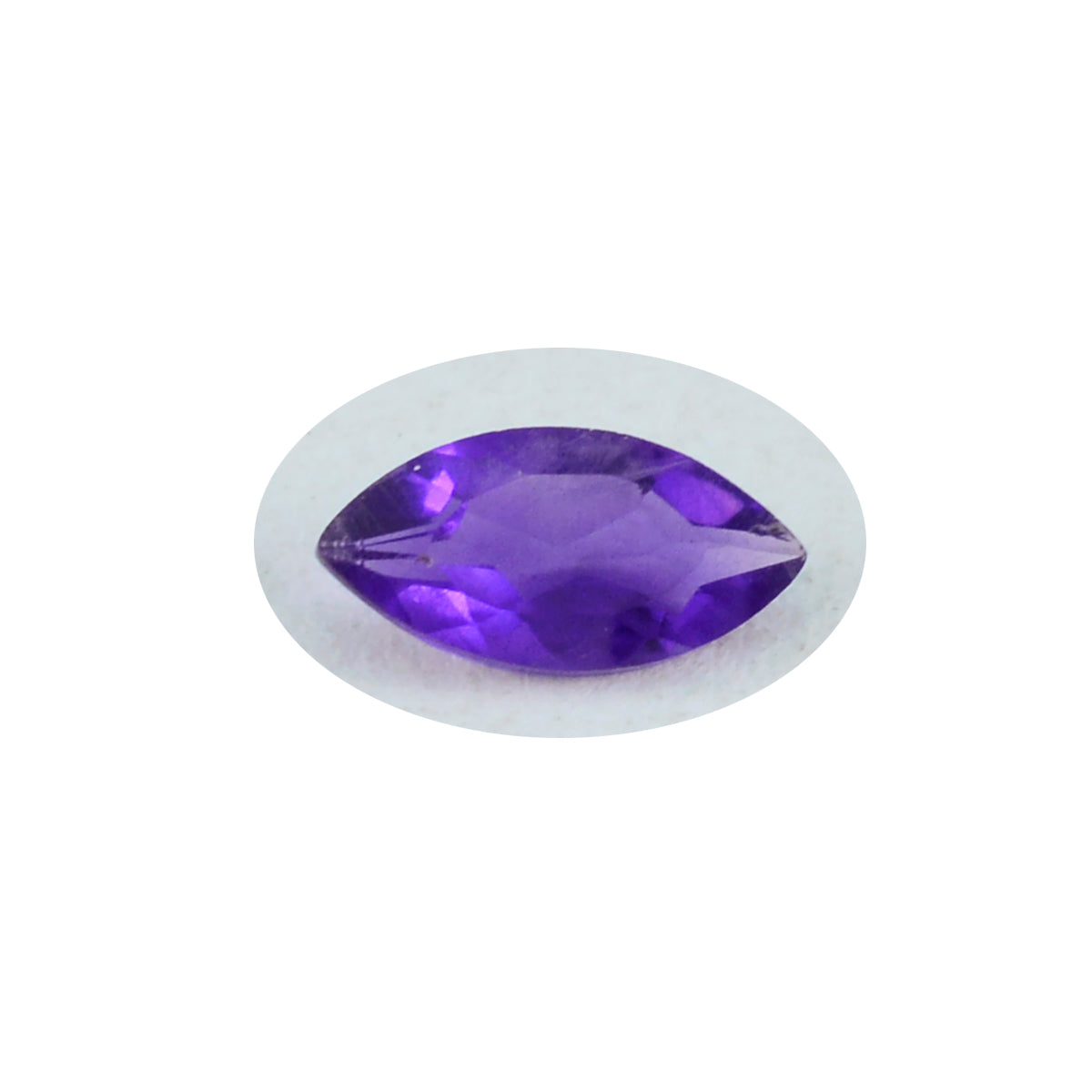 Riyogems 1PC Genuine Purple Amethyst Faceted 10x20 mm Marquise Shape A Quality Loose Gem