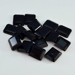 Riyogems 1PC Natural Black Onyx Faceted 9x11 mm Octagon Shape startling Quality Stone