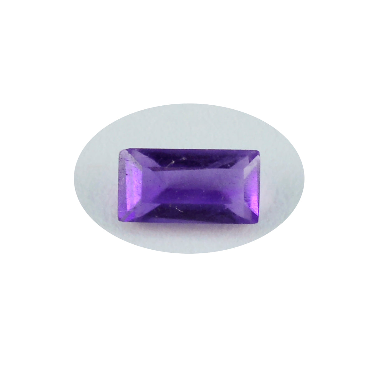 Riyogems 1PC Natural Purple Amethyst Faceted 8X16 mm Baguette Shape lovely Quality Gemstone