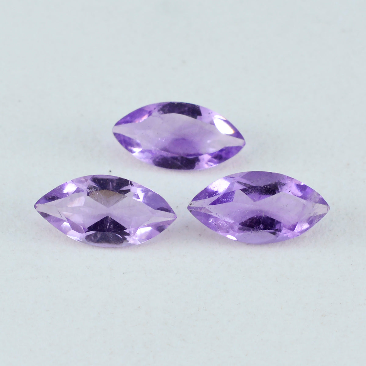 Riyogems 1PC Natural Purple Amethyst Faceted 8x16 mm Marquise Shape amazing Quality Stone