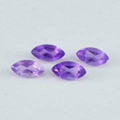Riyogems 1PC Real Purple Amethyst Faceted 6x12 mm Marquise Shape awesome Quality Gem