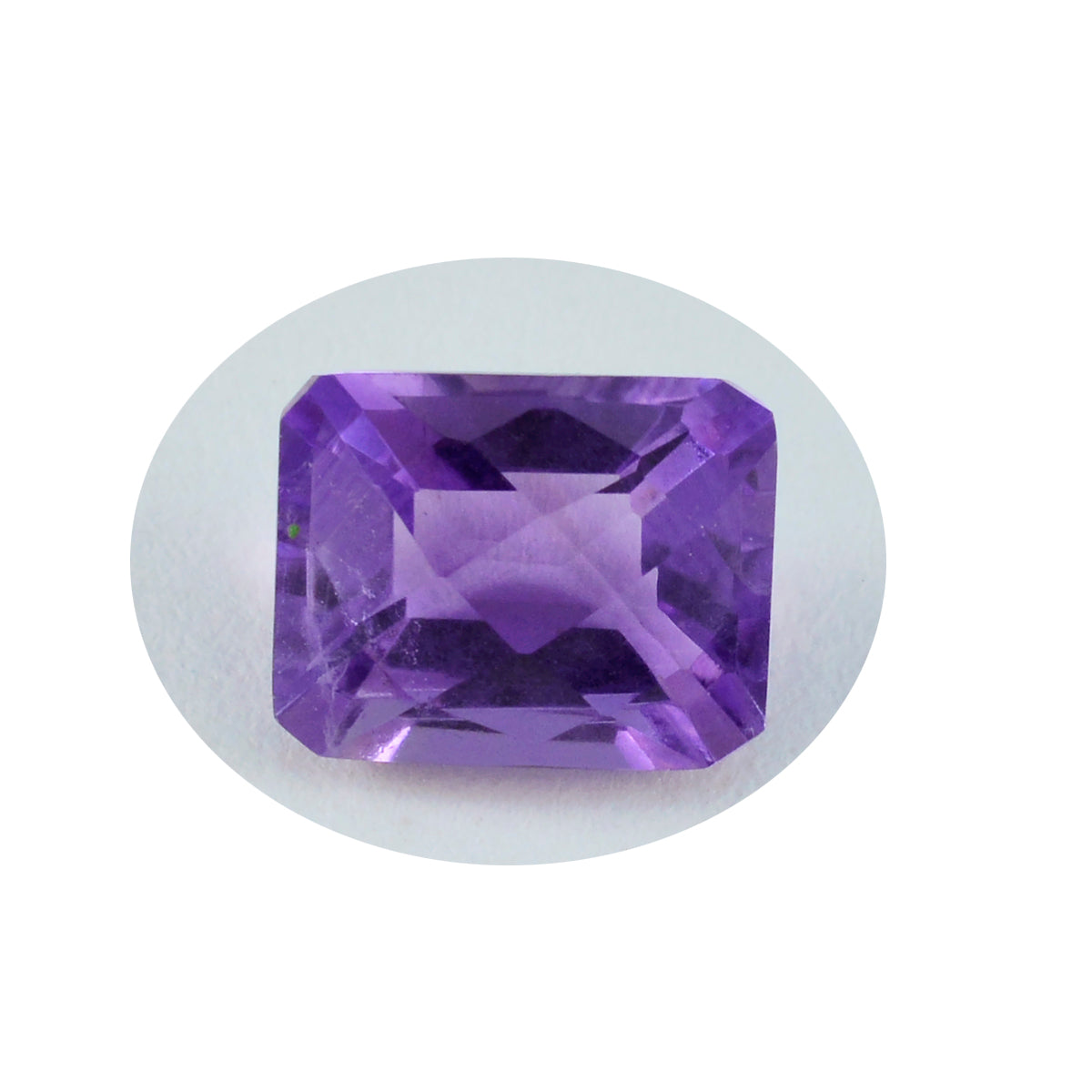 Riyogems 1PC Real Purple Amethyst Faceted 8X10 mm Octagon Shape A+1 Quality Gemstone