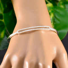 riyo magnifique bracelet en argent sterling 925 pour femme bracelet en cz blanc bracelet à sertir bracelet bracelet l taille 6-8,5 pouces.