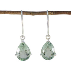 riyo attraente orecchino in argento sterling 925 per la moglie orecchino di ametista verde con castone orecchino verde orecchino pendente