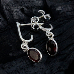 riyo elegante orecchino in argento sterling per demoiselle granato orecchino con castone orecchino rosso orecchino a perno