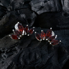 riyo irresistibili orecchini in argento sterling per demoiselle granato orecchino con castone orecchino rosso orecchino a perno