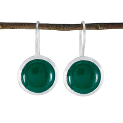 riyo splendido orecchino in argento sterling 925 per femme orecchino in onice verde con castone orecchino verde orecchino pendente