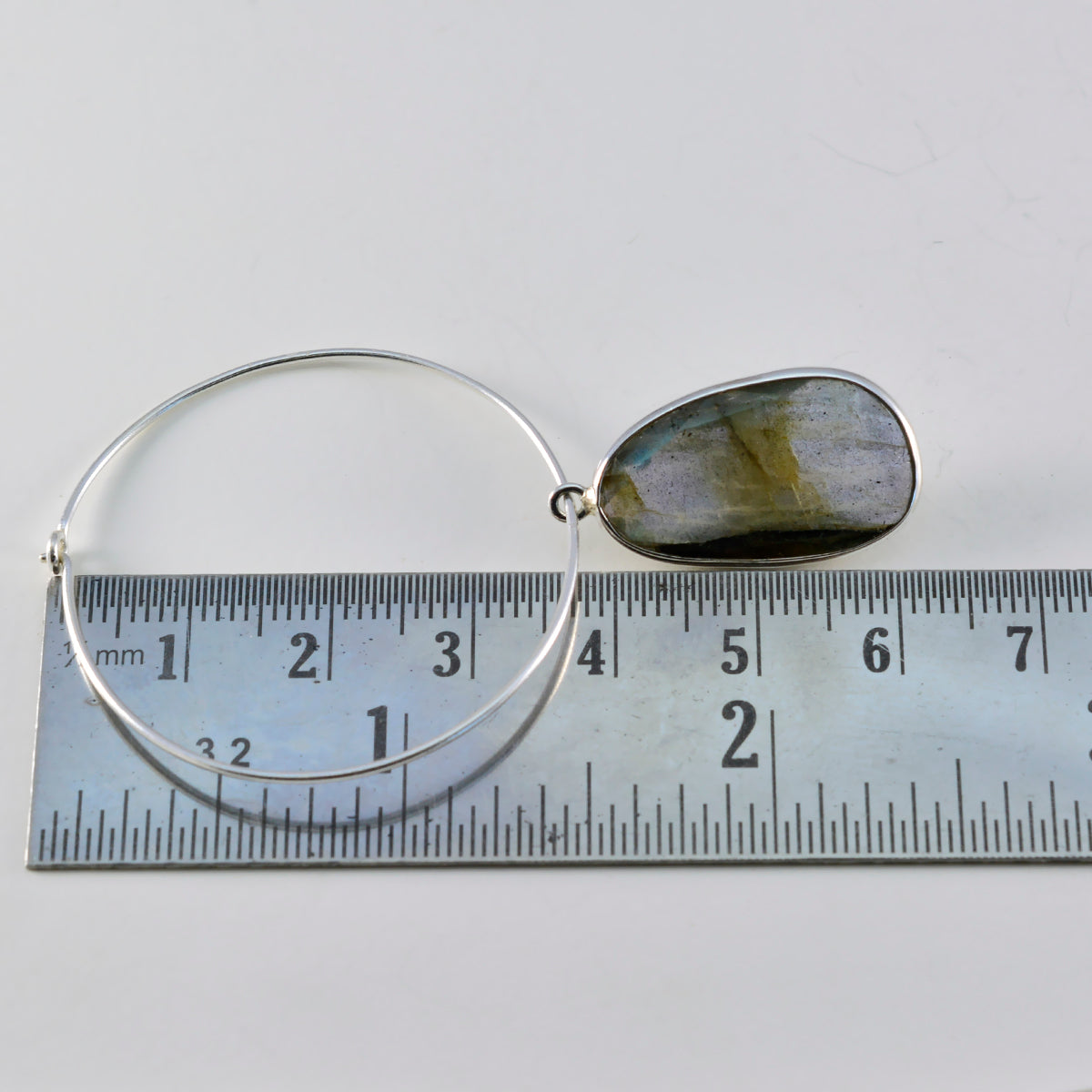 Riyo Arresting 925 Sterling Silver Earring For Women Labradorite Earring Bezel Setting Multi Earring Dangle Earring