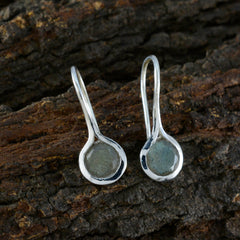 Riyo Handsome 925 Sterling Silver Earring For Demoiselle Labradorite Earring Bezel Setting Multi Earring Dangle Earring