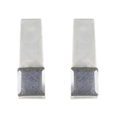 Riyo Bonny Sterling Silber Ohrring für Mädchen Labradorit Ohrring Lünette Fassung Multi Ohrring Ohrstecker