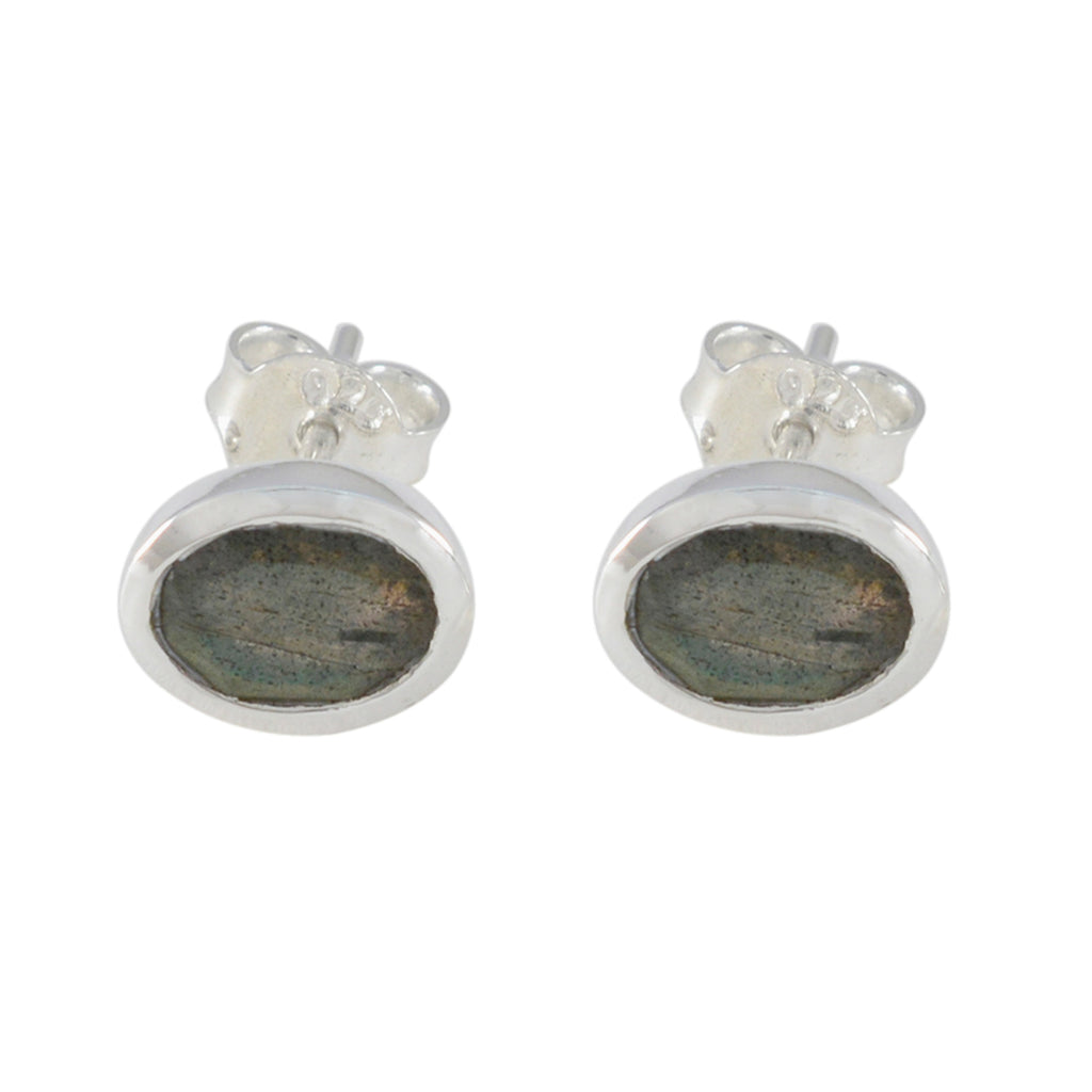 Riyo Magnificent Sterling Silver Earring For Wife Labradorite Earring Bezel Setting Multi Earring Stud Earring