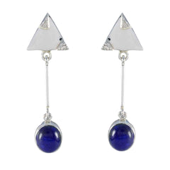 riyo utsökt sterling silver örhänge för syster lapis lazuli örhänge infattning blå örhänge örhänge