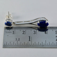 riyo fit sterling silver örhänge för syster lapis lazuli örhänge infattning blå örhänge örhänge