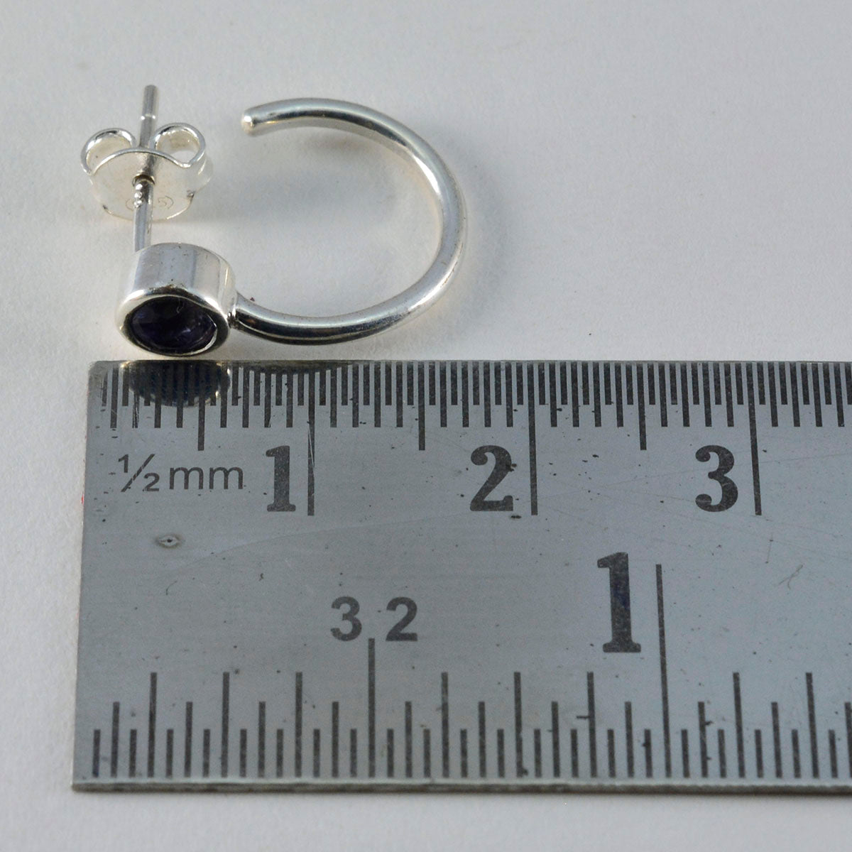 Riyo Prachtige 925 Sterling Zilveren Oorbel Voor Dame Mystic Quartz Oorbel Bezel Setting Multi Earring Stud Earring