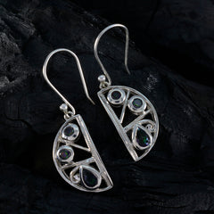 riyo konstnärliga sterling silver örhänge för femme mystic kvarts örhänge bezel setting multi earring dangle örhänge