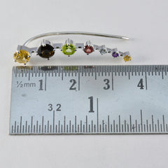 Riyo Exquisiter Sterling-Silber-Ohrring für Damen, mehrere Ohrringe mit Lünettenfassung, mehrere Ohrringe, Ohr-Stulpe-Ohrring