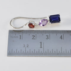 Riyo Drop-Dead Prachtige 925 Sterling Zilveren Oorbel Voor Meisje Multi Earring Bezel Setting Multi Earring Dangle Earring