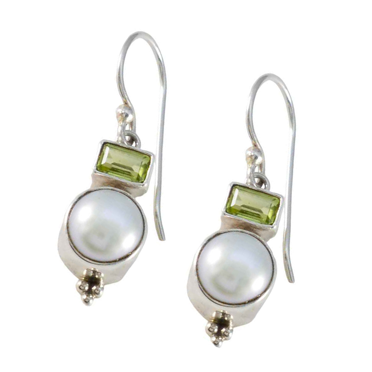 riyo tilltalande sterling silver örhänge för kvinnlig multi earring bezel setting multi earring dangle earring