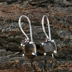 Riyo Knockout 925 Sterling Silber Ohrring für Frau, mehrere Ohrringe, Lünettenfassung, mehrere Ohrringe, baumelnde Ohrringe