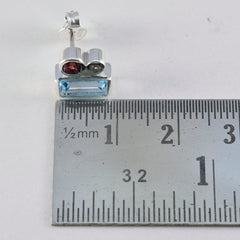 Riyo Herrlicher 925er Sterlingsilber-Ohrring für Damen mit mehreren Ohrringen und Lünettenfassung, mehreren Ohrsteckern