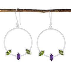 riyo grazioso orecchino in argento sterling 925 per orecchini pendenti con castone multi orecchino femminile