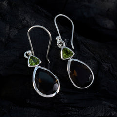 Riyo Engaging Sterling Silver Earring For Demoiselle Multi Earring Bezel Setting Multi Earring Dangle Earring