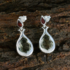 riyo vackra sterling silver örhänge för kvinnlig multi örhängen bezel setting multi earring stud örhänge