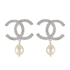 Riyo Bonny 925 Sterling Silver Earring For Femme Pearl Earring Bezel Setting White Earring Stud Earring