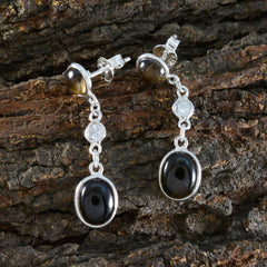 Riyo Attractive 925 Sterling Silver Earring For Women Smoky Quartz Earring Bezel Setting Brown Earring Stud Earring